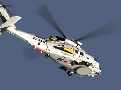 JMSDF SH-60K NEW Modeling 3D model