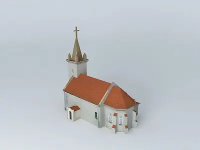 Szentmihályfa rk temploma Kostol Michal na Ostrove Free 3D model