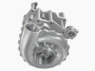 HARTS 140mm Billet Charger Low-poly 3D model