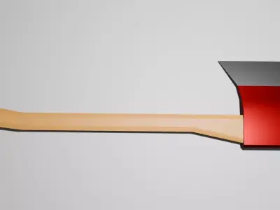 Kit de 4 armas  Low-poly 3D model