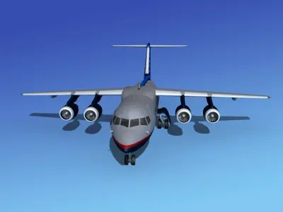 BAe 146-200 United Airlines 1 3D model