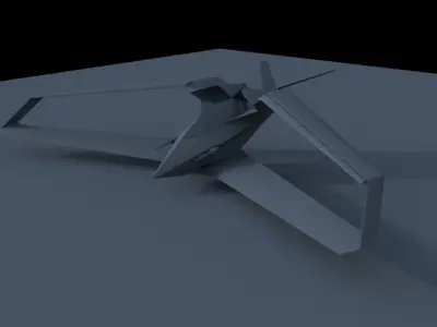 nightfury-XS helicopter Low-poly 3D model
