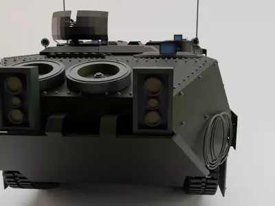  Modern Infantry Fighting Vehicle IFV  Detailed high poli model Low-poly 3D model