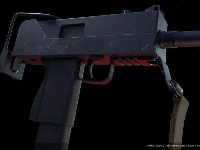INGRAM M10 SMG - 4k textures 3D model
