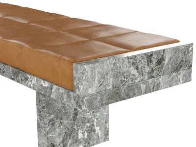 Marble Bench Ever Free 3D model