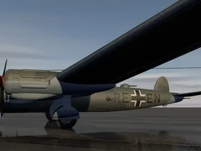 Messerschmitt Me-264 Amerika Bomber 3D model