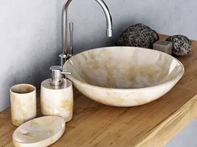 Washbasin marble mini 3D model