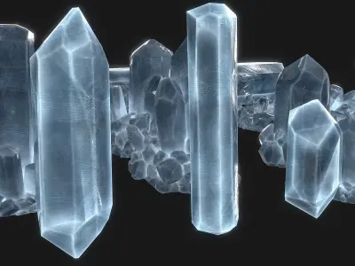 Crystal Props Collection 3D model