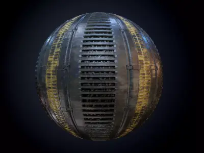 Sci-Fi Military Seamless PBR Texture 46 Texture