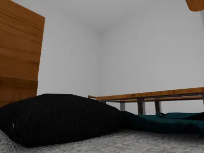 A set of furniture Low-poly 3D model