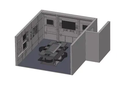 Custom USS Enterprise NX-01 Bridge - Plotting Room 3D print model