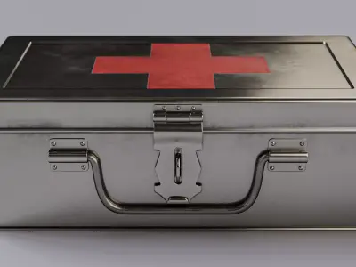First Aid Kit ARVR Optimized PBR Low-poly 3D model