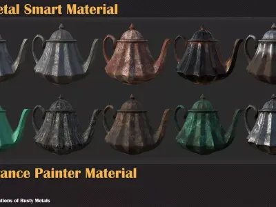 32 Metal Smart Material -  VOL22 3D model