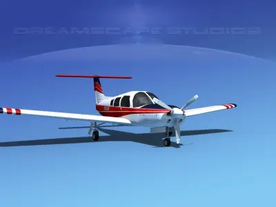 Piper PA-28R-201 Arrow III V02 3D model