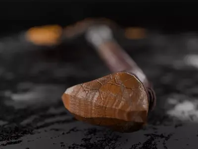 Raven Axe Low-poly 3D model