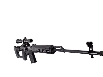 Dragunov Sniper Rifle 3D model