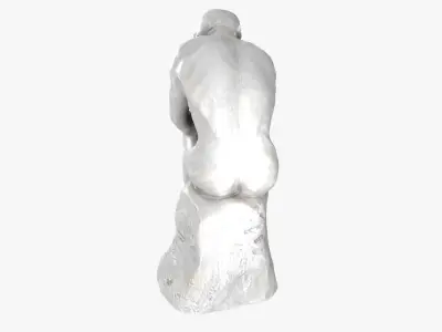 The Thinker Sculpture 3D model