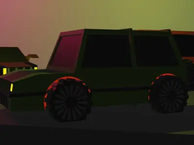 Low Poly Car Pack 1 Free low-poly 3D model