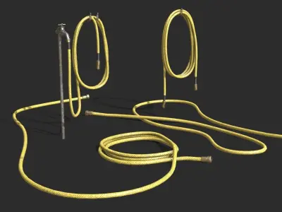 Garden Hose Low-poly 3D model