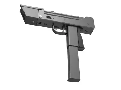 Modified MAC-11 from the movie Total recall 1990 3D model