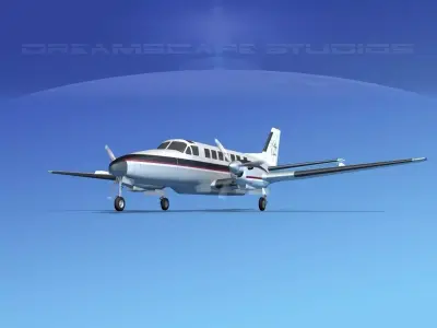 Beechcraft B99 Talladega 3D model