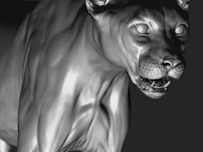 Cheetah VFX Ultra Cinematic Realistic Zbrush Sculpt 3D model