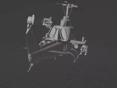 Bell AH-1 SuperCobra Printable Helicopter Model STL 3D print model