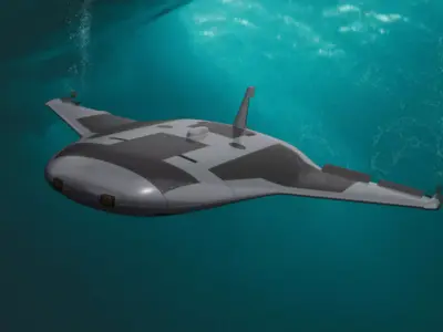 Manta Ray UUV 3D model