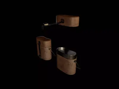 Old Military Mess Tin Low-poly 3D model