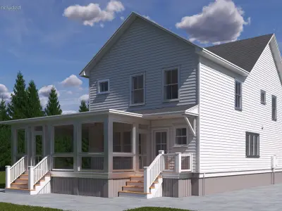 American Private House 3D model