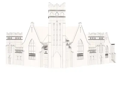 Greenwood Baptist Church 3D model