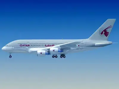 Qatar Airways 3D Model 3D model