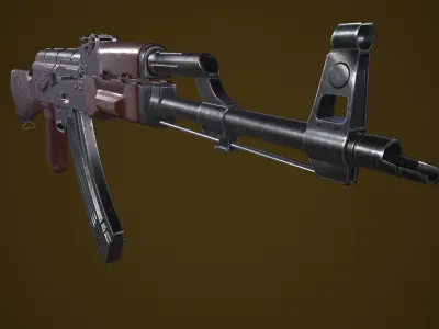 AKM Model and Textures Low-poly 3D model 3D model