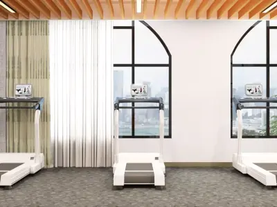 Cardio Fitness Room 3D model