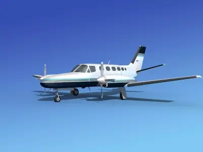 Cessna 441 Conquest II V06 3D model