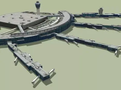 LaGuardia International Airport 3D model