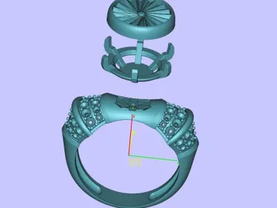 Ring engine airplane turbine Free 3D print model