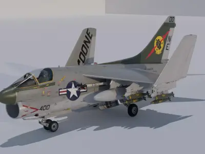 A7 CORSAIR II 3D model