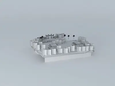 Gate Of Cheng Ching Lake, Kaohsiung, Taiwan Free 3D model