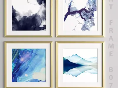 Art Frame B07 Low-poly 3D model