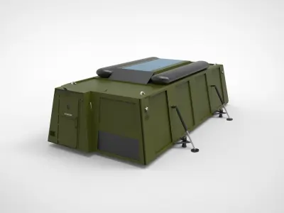 military foldable basecamp 3D model