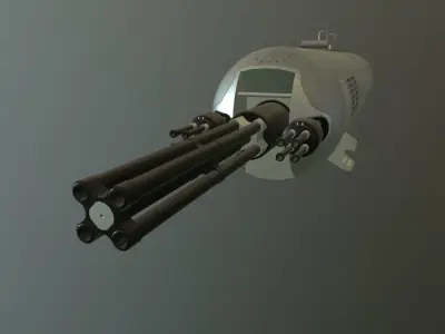 Gun Pod GUV-8700 Low-poly 3D model