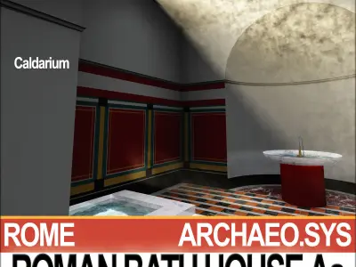 Roman Bath House Aa 3D model