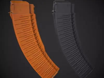 45 Rounds AK Magazine Low-poly 3D model