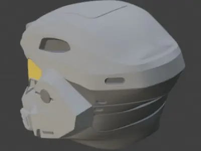 Halo noble 6 helmet 3D print model
