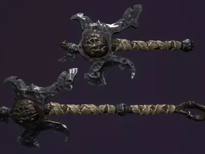 Brute poleaxe Free 3D model