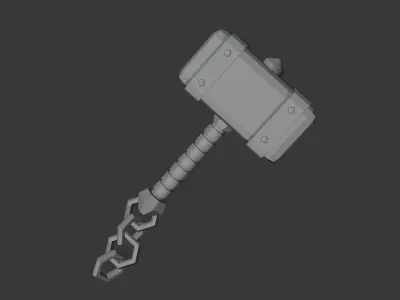 3D Hammer 3D model