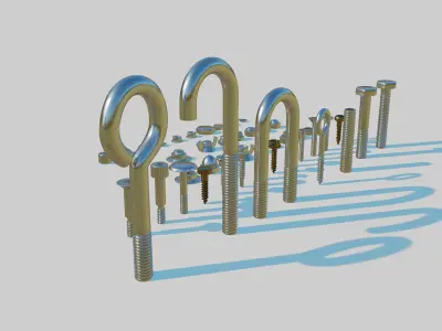 Nuts and Bolts 3D model
