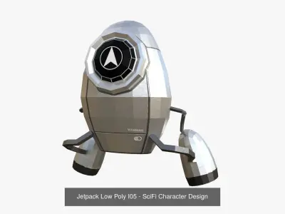 05 Jetpack Low Poly I  Collection - SciFi Character Design purchase