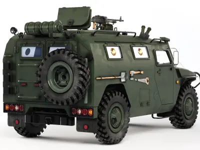 Gaz Tiger M 23115 3D model